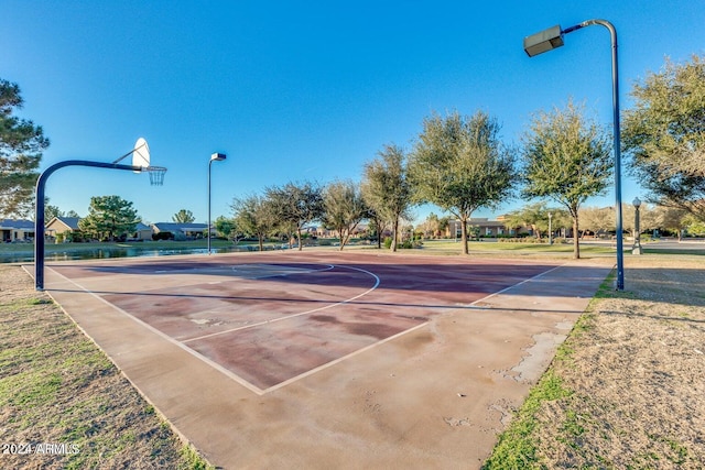 view of basketball court