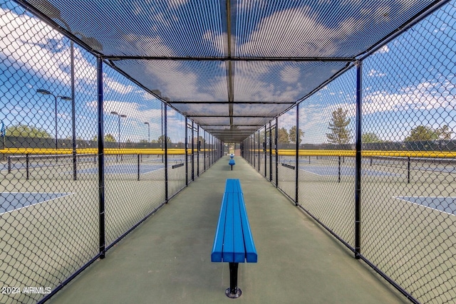 view of sport court