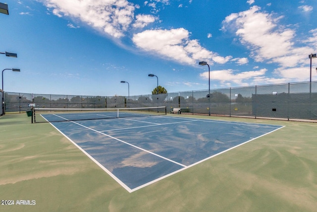 view of tennis court