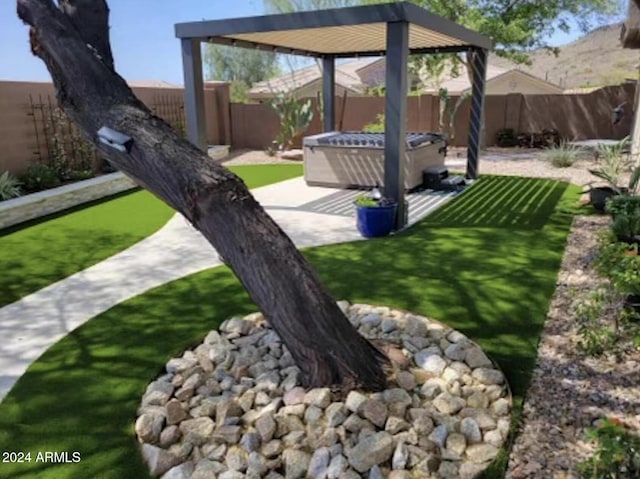 2549 W Shinnecock Way, Anthem, AZ 85086 - fenced backyard featuring a patio area