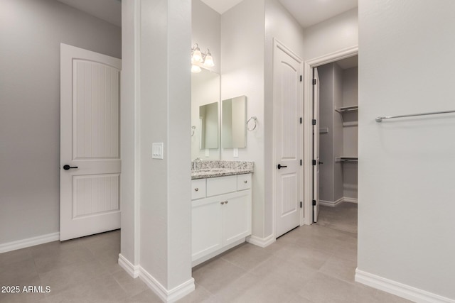 bathroom featuring vanity