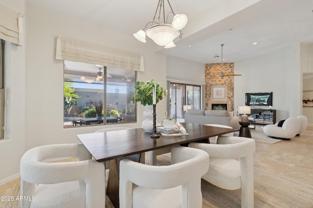 11299 E Greythorn Dr, Scottsdale, AZ 85262 - dining space with a chandelier and recessed lighting