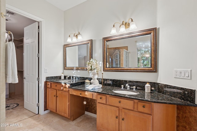 11299 E Greythorn Dr, Scottsdale, AZ 85262 - bathroom featuring double vanity and tile patterned flooring