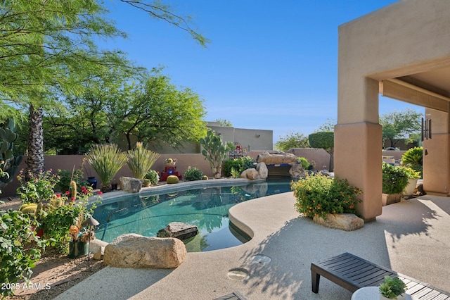 11299 E Greythorn Dr, Scottsdale, AZ 85262 - view of swimming pool with a fenced backyard and a patio area