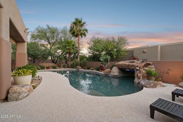 11299 E Greythorn Dr, Scottsdale, AZ 85262 - view of swimming pool featuring a fenced backyard and a patio