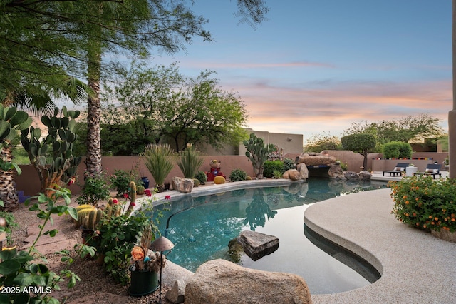 11299 E Greythorn Dr, Scottsdale, AZ 85262 - view of swimming pool with a fenced backyard and a patio