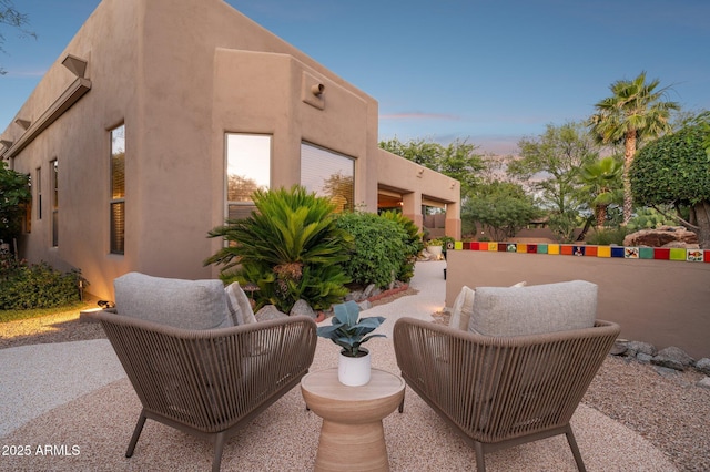 11299 E Greythorn Dr, Scottsdale, AZ 85262 - view of patio / terrace featuring an outdoor hangout area