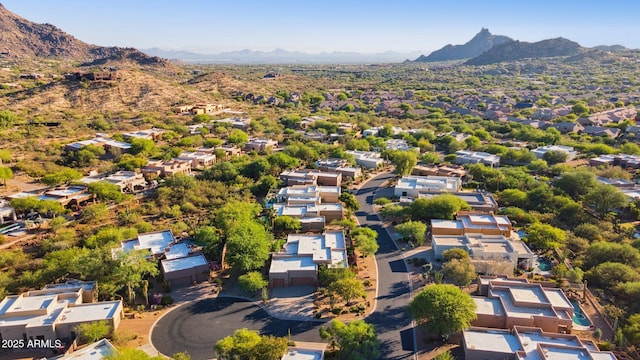 11299 E Greythorn Dr, Scottsdale, AZ 85262 - aerial perspective of suburban area with a mountain backdrop