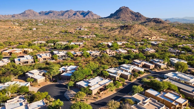 11299 E Greythorn Dr, Scottsdale, AZ 85262 - aerial view of residential area with a mountainous background
