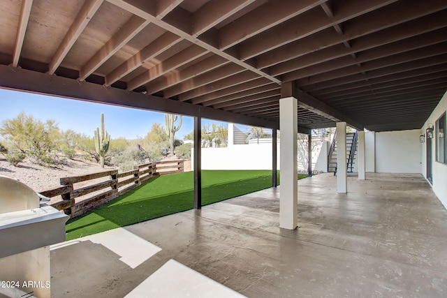 view of patio / terrace with area for grilling