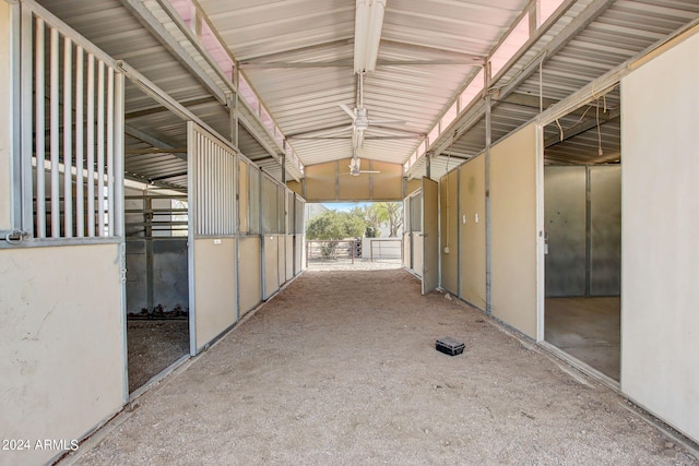 view of horse barn