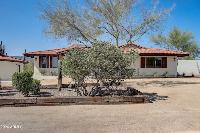 view of front of home