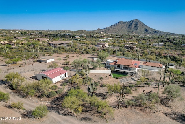 bird's eye view featuring a mountain view