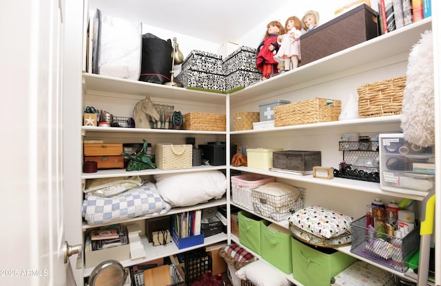 view of storage area
