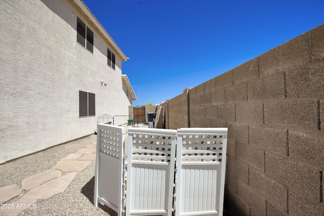 exterior space with fence
