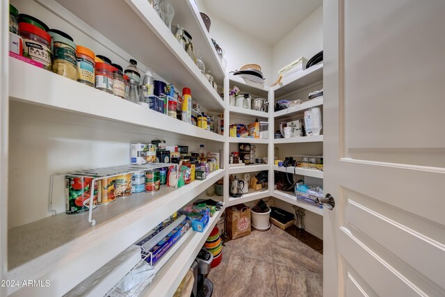 view of pantry