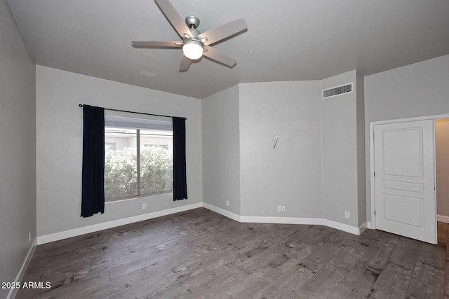 8180 E Shea Blvd Unit 1075, Scottsdale, AZ 85260 - unfurnished room featuring a ceiling fan, wood finished floors, and baseboards
