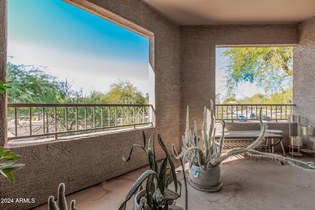 view of balcony