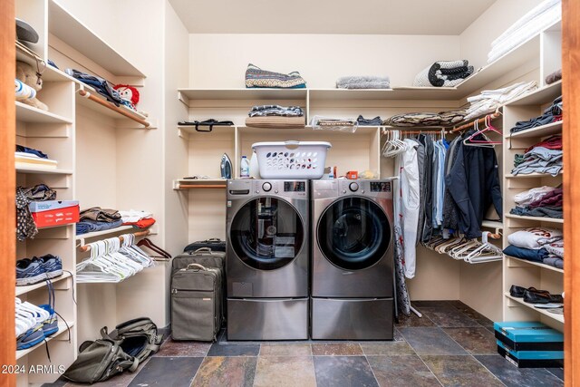 laundry area with washer and dryer