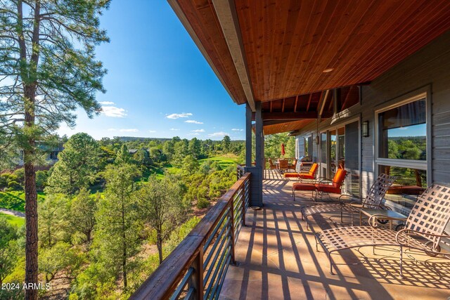 view of balcony