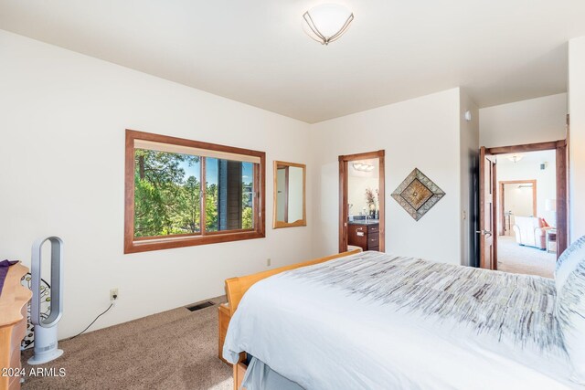 bedroom featuring carpet floors