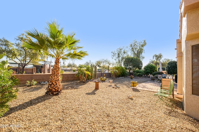 view of yard with a patio area