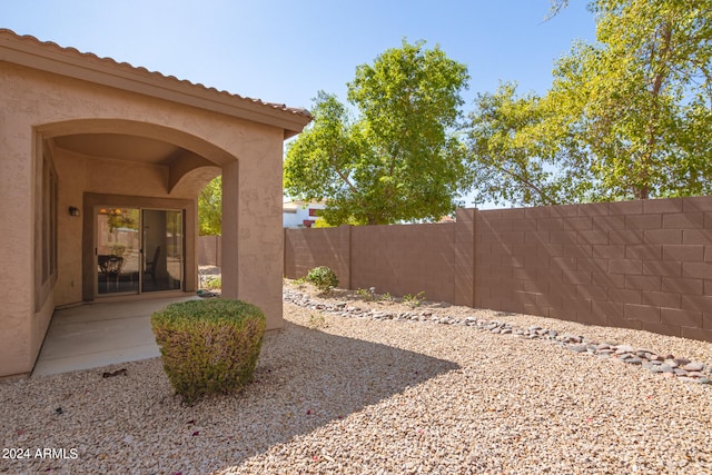 view of yard featuring a patio area