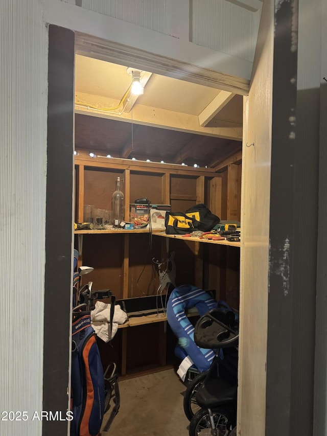 view of storage