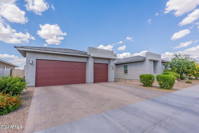 view of front of home featuring a garage