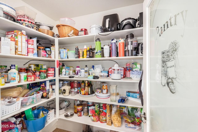 view of pantry