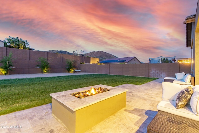 8772 W Brooklite Ln, Peoria, AZ 85383 - view of yard featuring a fire pit and a patio