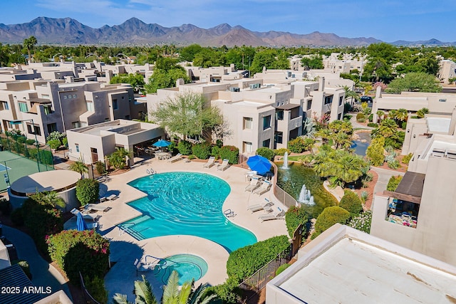 11260 N 92nd St Unit 2111, Scottsdale, AZ 85260 - community pool with a residential view and a mountain view