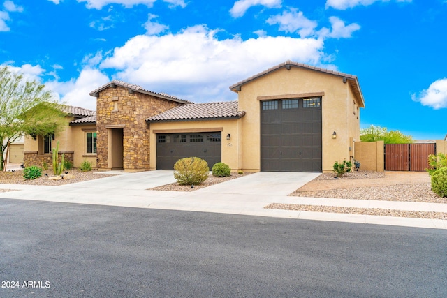 view of front of home featuring a garage