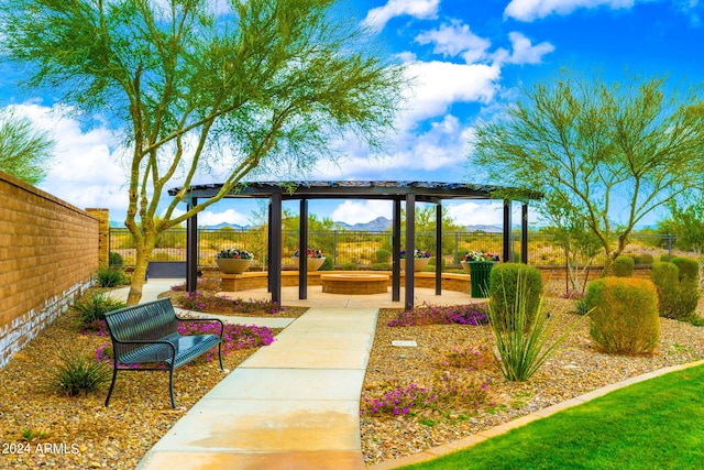 view of property's community featuring a gazebo