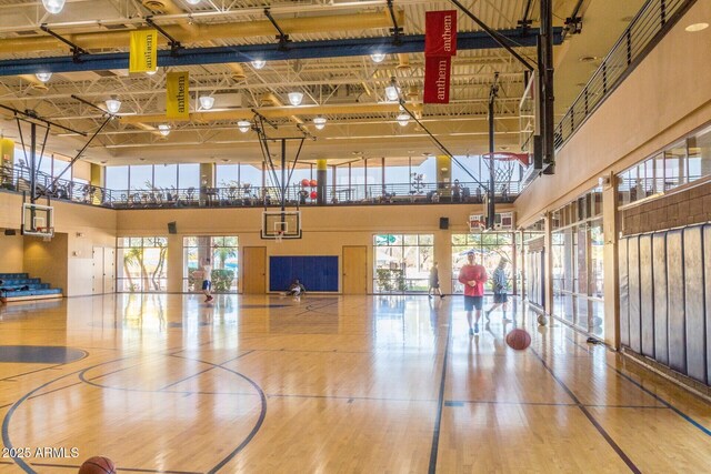 view of basketball court