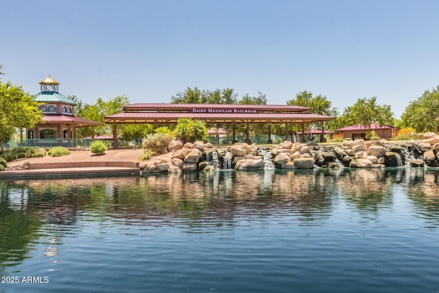 view of water feature