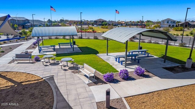 3524 N 103rd Ave, Avondale, AZ 85392 - surrounding community featuring a residential view, fence, a gazebo, and a lawn