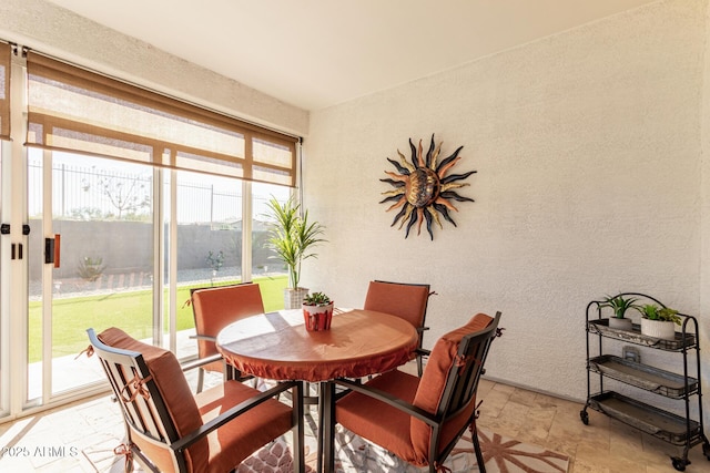 view of dining area