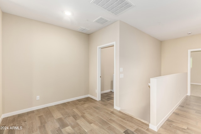 interior space with light wood-type flooring