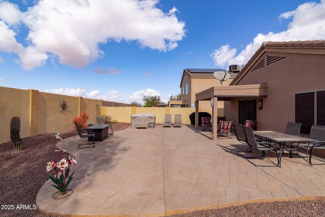 view of patio / terrace with central AC