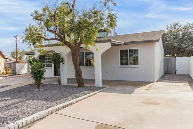 view of front of home