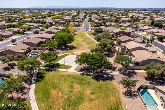 bird's eye view featuring a residential view