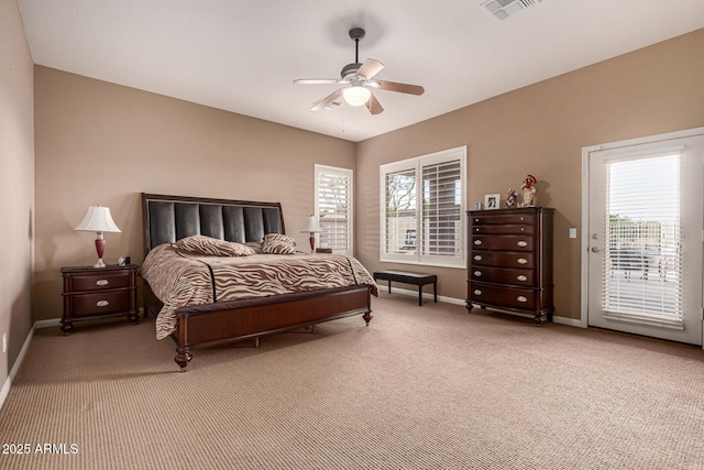 25845 N 44th Ave, Phoenix, AZ 85083 - bedroom featuring carpet floors, baseboards, visible vents, and access to exterior