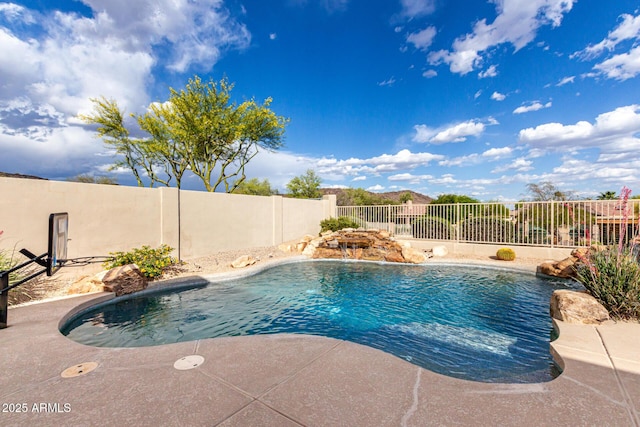 25845 N 44th Ave, Phoenix, AZ 85083 - view of swimming pool with a fenced in pool and a fenced backyard
