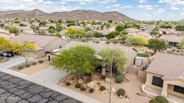 25845 N 44th Ave, Phoenix, AZ 85083 - drone / aerial view with a mountain view and a residential view