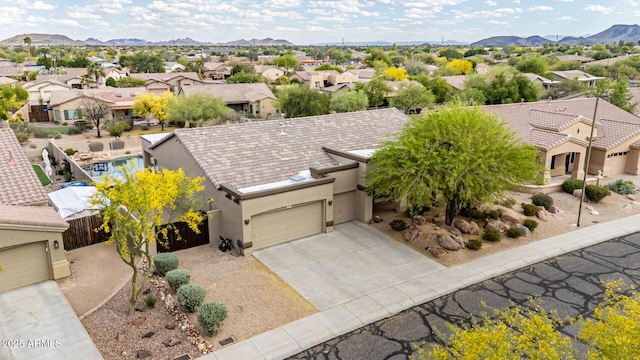 25845 N 44th Ave, Phoenix, AZ 85083 - bird's eye view with a mountain view and a residential view