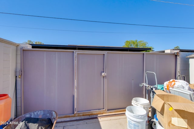 view of outbuilding