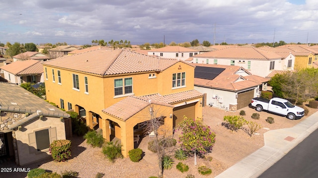 bird's eye view featuring a residential view