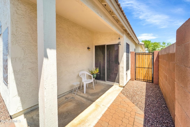 2221 E Union Hills Dr Unit 148, Phoenix, AZ 85024 - view of patio with a gate