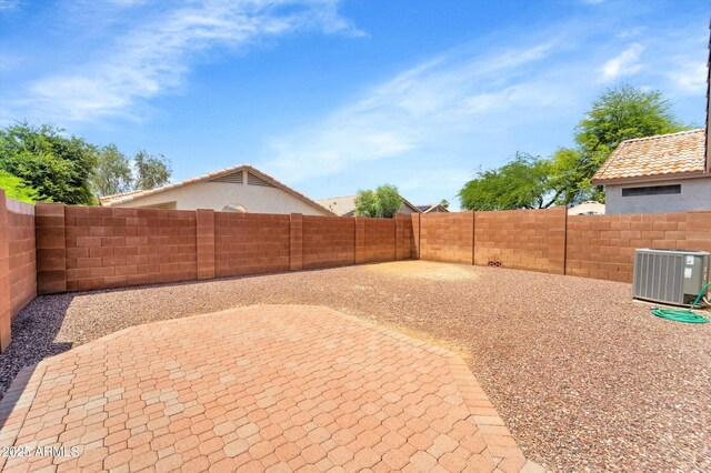 2221 E Union Hills Dr Unit 148, Phoenix, AZ 85024 - fenced backyard featuring central air condition unit and a patio